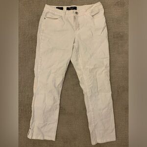 Nine West slim crop white pants size 8/29